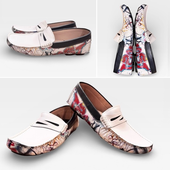 ROBERT GRAHAM
Haryanto Printed Leather Driving Loafers Size 11.5 - Picture 6 of 15